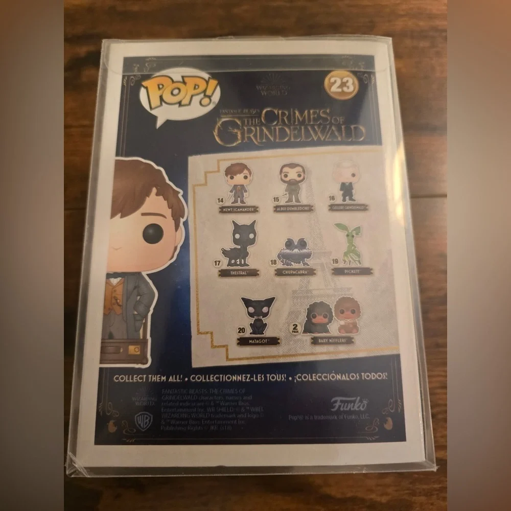 Funko Pop Fantastic Beasts Newt Scamander #23 Exclusive NEW In Protector - Picture 2 of 4